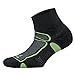 Balega Ultralight Lightweight Performance Quarter Athletic Running Socks for Men and Women (1 Pair), Black/Lime, Large