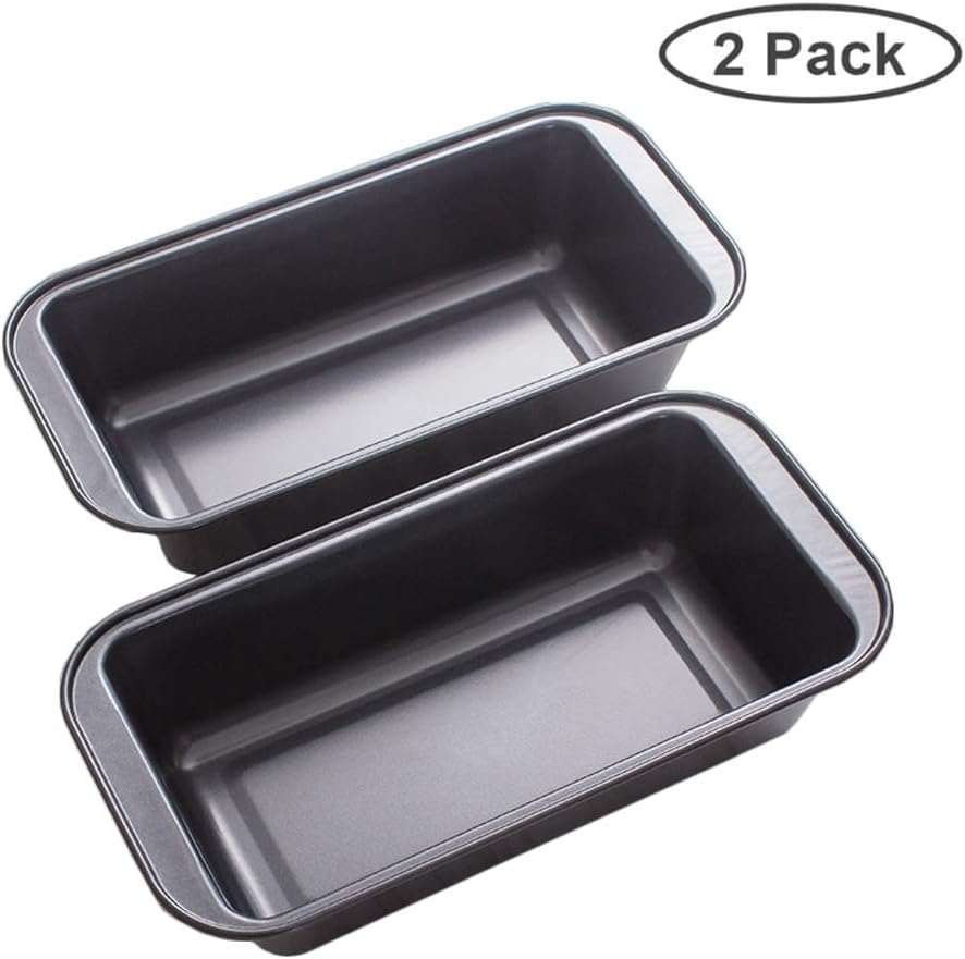 Set Of 2 - Toast Bread And Loaf Pans For Homemade Cakes, Breads, Meatloaf Non-Stick Carbon Steel Baking Mold (Size : 2pcs)