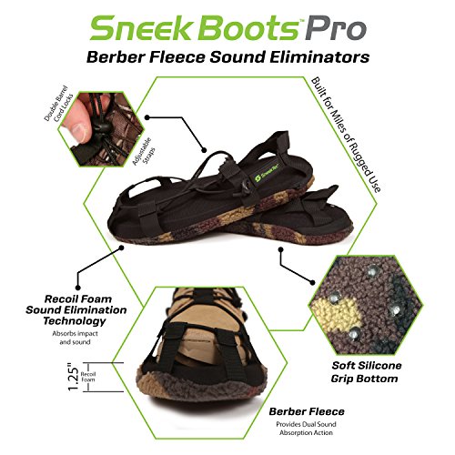 Sneek Boots Pro Camo Quiet Boot Covers For Hunting/XLarge (fits mens