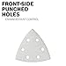 Bosch SDTW240 3-1/2 In.240 Grit 5-Piece White Detail Sander Abrasive Triangles for Paint