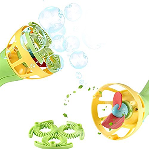 NV Bubble Gun Shooter Maker Kit Blower Machine for Kids,Set of 2, with Soap Dishes, Manual Wands and Screwdriver (Color may Vary)
