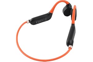 Dpofirs Noise Reduction Wireless Bone Conduction Headphones with Mic Sound Amplification Lightweight Design for Daily Commuti