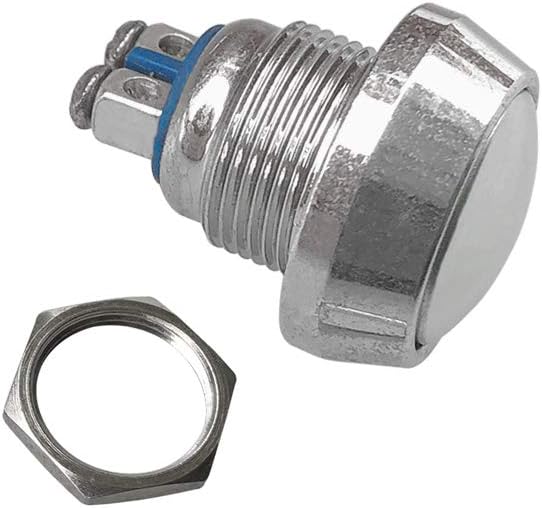 QitinDasen 10Pcs Premium 12mm Metal Momentary Push Button Switch - Image 3