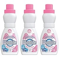 Woolite Delicates Hypoallergenic Liquid Laundry Detergent, 16 fl oz Bottle, Hand & Machine Wash (Pack of 3)