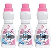 Woolite Delicates Hypoallergenic Liquid Laundry Detergent, 16 fl oz Bottle, Hand & Machine Wash (Pack of 3)