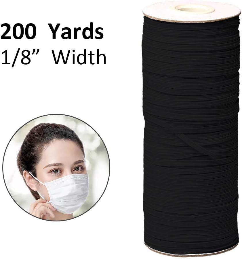 MoneRffi 30Yards Elastic Bands Cord Stretch Braided Crafts Elastic Rope for Sewing DIY