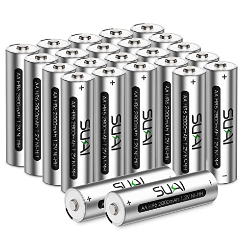 SUKAI AA Rechargeable Batteries & Double A Batteries, 2800mAh High