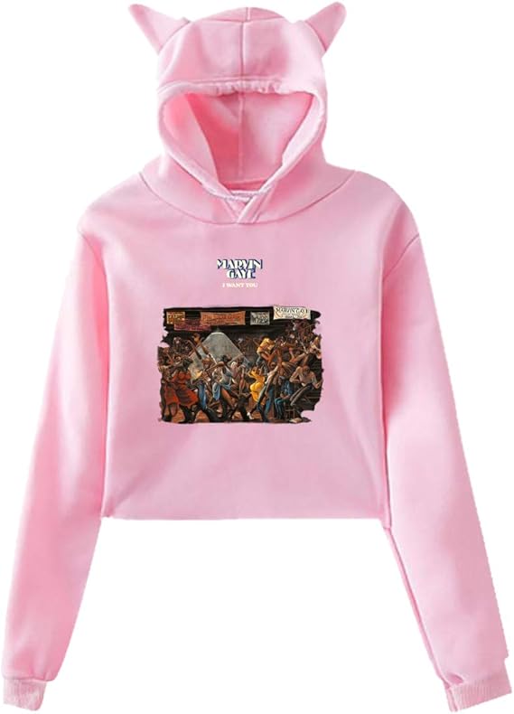 Amazon Co Jp マーヴィン ゲイ Marvin Gaye レディーズ プルオーバー パーカー ヘソ出し ショート丈 フード付き カジュアル 可愛い 人気 セクシー スポーツ ダンス 服 ファッション小物
