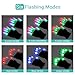 ZOETOUCH LED Gloves Finger Lights Glowing Rave Gloves Flashing Gloves 6 Modes for Halloween Costume Christmas Dance Dubstep Party Birthday