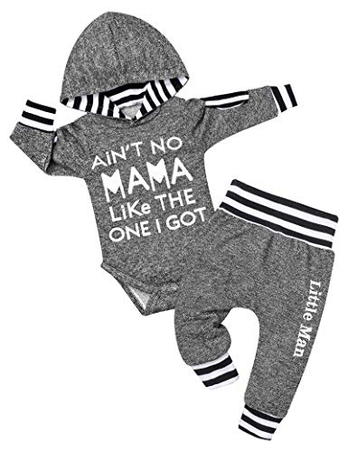 Fommy Newborn Baby Boy Clothes Plaid Letter Print Long Sleeve Hoodies + Long Pants 2PCS Fall Winter Outfits Set