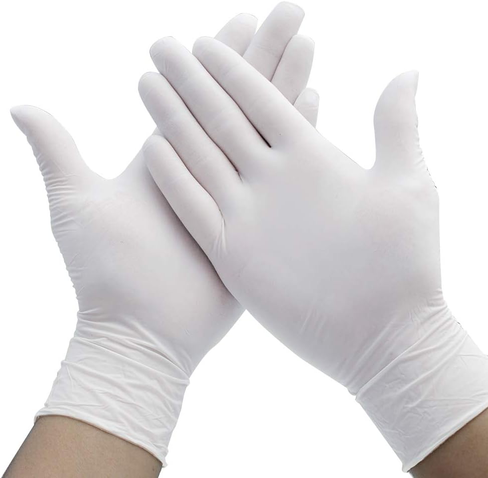 Merymall Disposable Gloves Powder Free Latex Free Allergy Free Multi-Purpose Cleaning Gloves Food Grade Kitchen Gloves (100PCS)