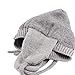 XIAOHAWANG Warm Baby Hat Cute Bear Toddler Earflap Beanie for Fall Winter (6-12 Months, A-Grey)