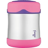 Thermos Foogo Vacuum Insulated Stainless Steel 10-Ounce Food Jar, Pink/Purple