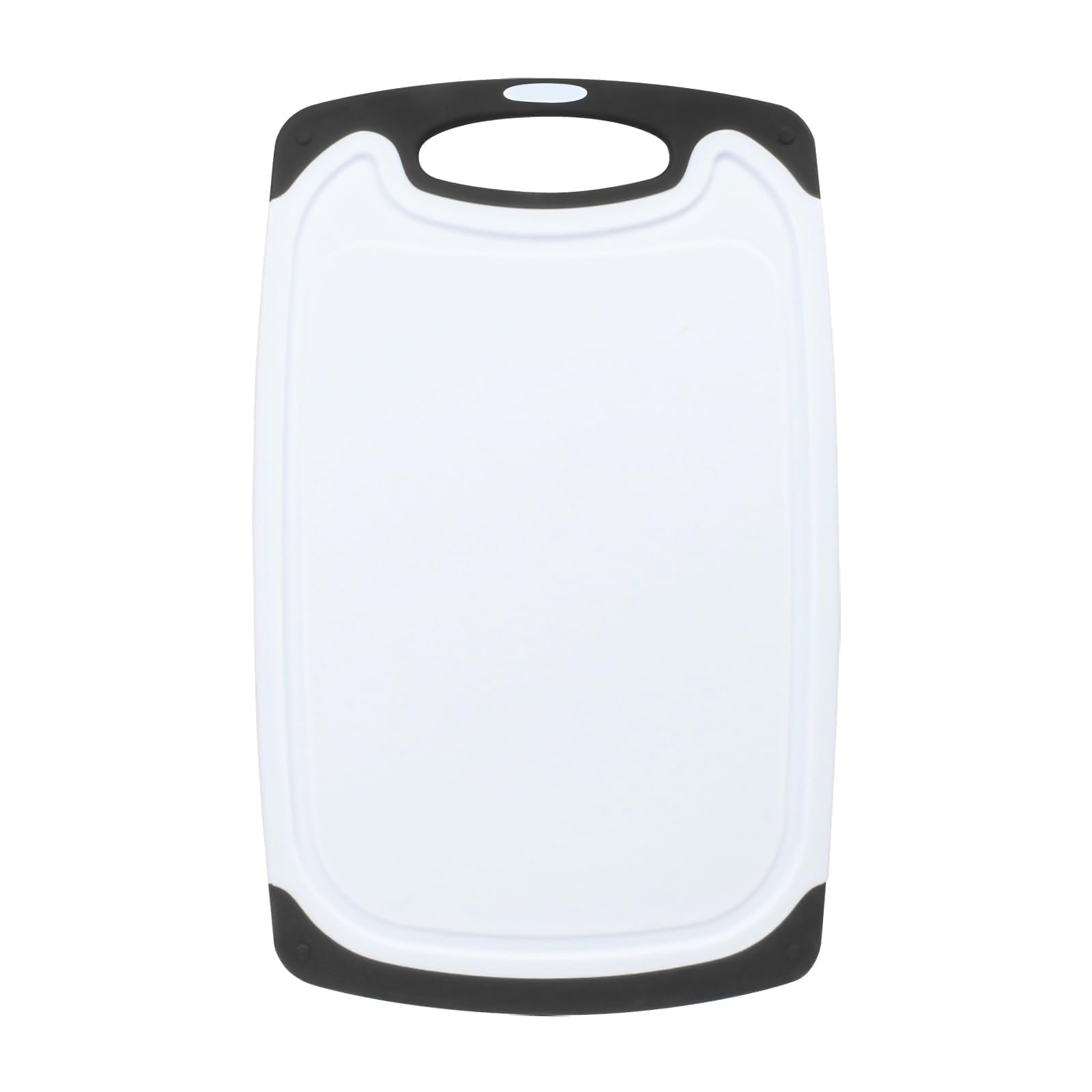 Photo 1 of 5.9X9.8 inch High-Density Plastic Mini Cutting Board with Built-In Handle - Easy to Clean, Non-Slip Chopping Board for Kitchen - BPA-Free Small Cutting Board and Dishwasher Safe Design