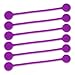 TwistieMag Strong Magnetic Twist Ties - The Sour Grapes Collection - Purple 6 Pack - Super Powerful Unique Solution for Cable Management, Hanging & Holding Stuff, Fidgeting, Or Just for Fun!