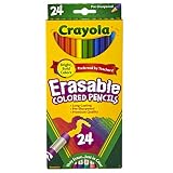 Crayola 24 Ct Erasable Colored Pencil