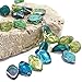45 pcs Multicolor Mix of Czech Glass Leaf Beads 12mm