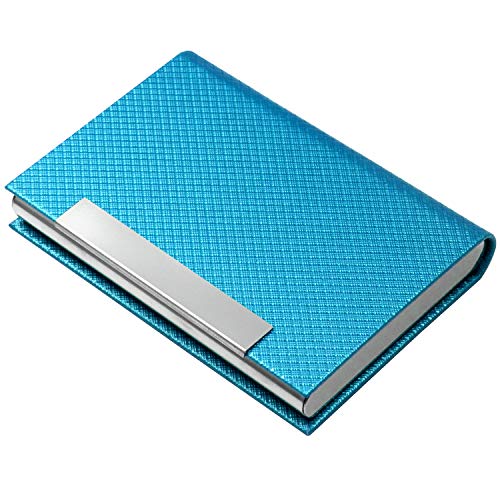 image for padike Business Card Holder, Business Card Case Luxury PU Leather & St