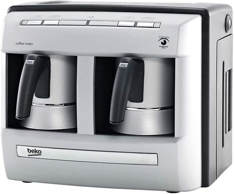 Beko Turkish Coffee Machine with Double Pot BKK 2113 Double Silver, 1