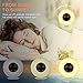 AwesomeWare Wake up Light Digital Alarm Clock Sunrise Simulation - 6 Nature Sounds FM Radio, 7 Colors Switch, Sunset Fading Night Light Bedside Kids, Digital Clock Heavy Sleeper