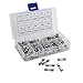 Foxnovo Fast-blow Glass Fuses Quick Blow Car Glass Tube Fuses Assorted Kit Amp