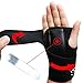 EXski Carpal Tunnel Wrist Brace Removable Hand Support Brace Adjustable Strap for Arthritis Sprains Strains Left Hand Medium 1 Piece