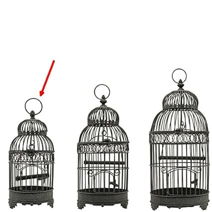 Loriginale Deco Style Ancienne Petite Cage à Oiseaux En Fer