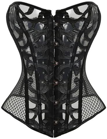 Amazon.com: EverLove Corset Satin Overbust Lace up Busiter