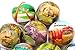 Set of 12 - Fun Face Stress Balls Cute Hand Wrist Stress Reliefs Squeeze Balls for Kids and Adults at School or Office Party Favors (Yellow Color Random Faces) (Dinosaur)