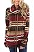 MBQMBSS Womens Sweatshirt Cowl Neck Long Sleeve Striped Pocket Drawstring Pullover Top Sweatshirt