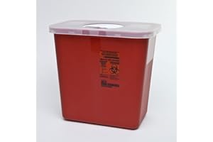 CWQZGUF Kendall Sharps Container with Rotor Lid - 2 Gallon by Kendall Healthcare (2)