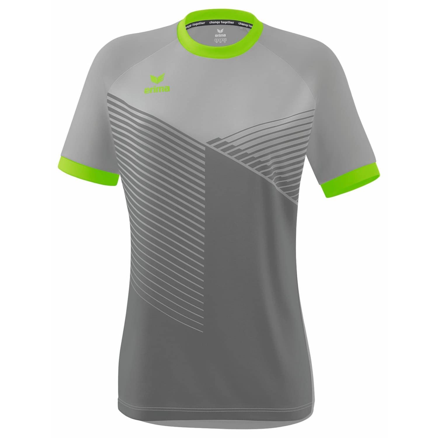 Erima Women's Mantua Jersey, Silver Grey/Green Gecko, 36