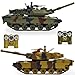 DYNASTY TOYS Laser Tag Tanks - LED Battling Tanks Toys - Set of 2 RC Tanks with Infrared Remote Control RC Car Capabilities - Battle Tanks Keep Score / Register When Hit