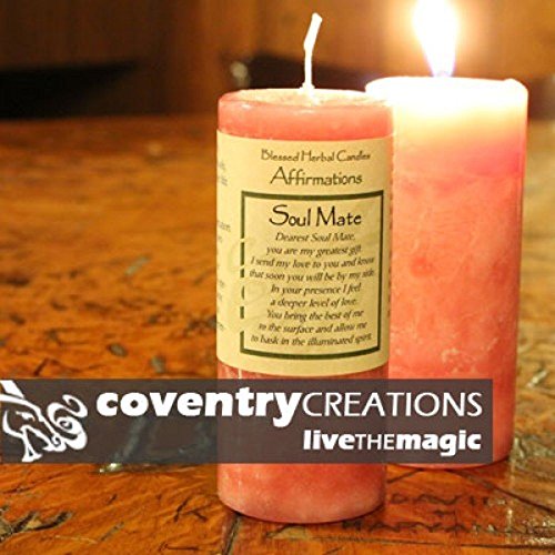 Coventry Creations Soul Mate Affirmation Pillar Spell Candle