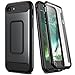 YOUMAKER Designed for iPhone SE 2020 Case/iPhone 8 Case/iPhone 7 Case (NOT Plus),Full-Body Rugged Case with Built-in Screen Protector for iPhone SE 2nd Generation/8/7 4.7 Inch - Black