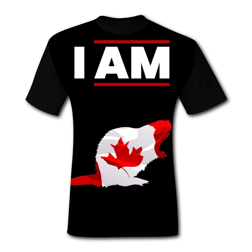 Kangqian-47 I Am Canada Squirrel 3d Print Classic Short Sleeve T-shirt