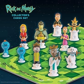 rick and morty chess set