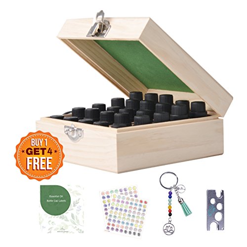 Beschan 25 essential oil holder traveling carrying case…