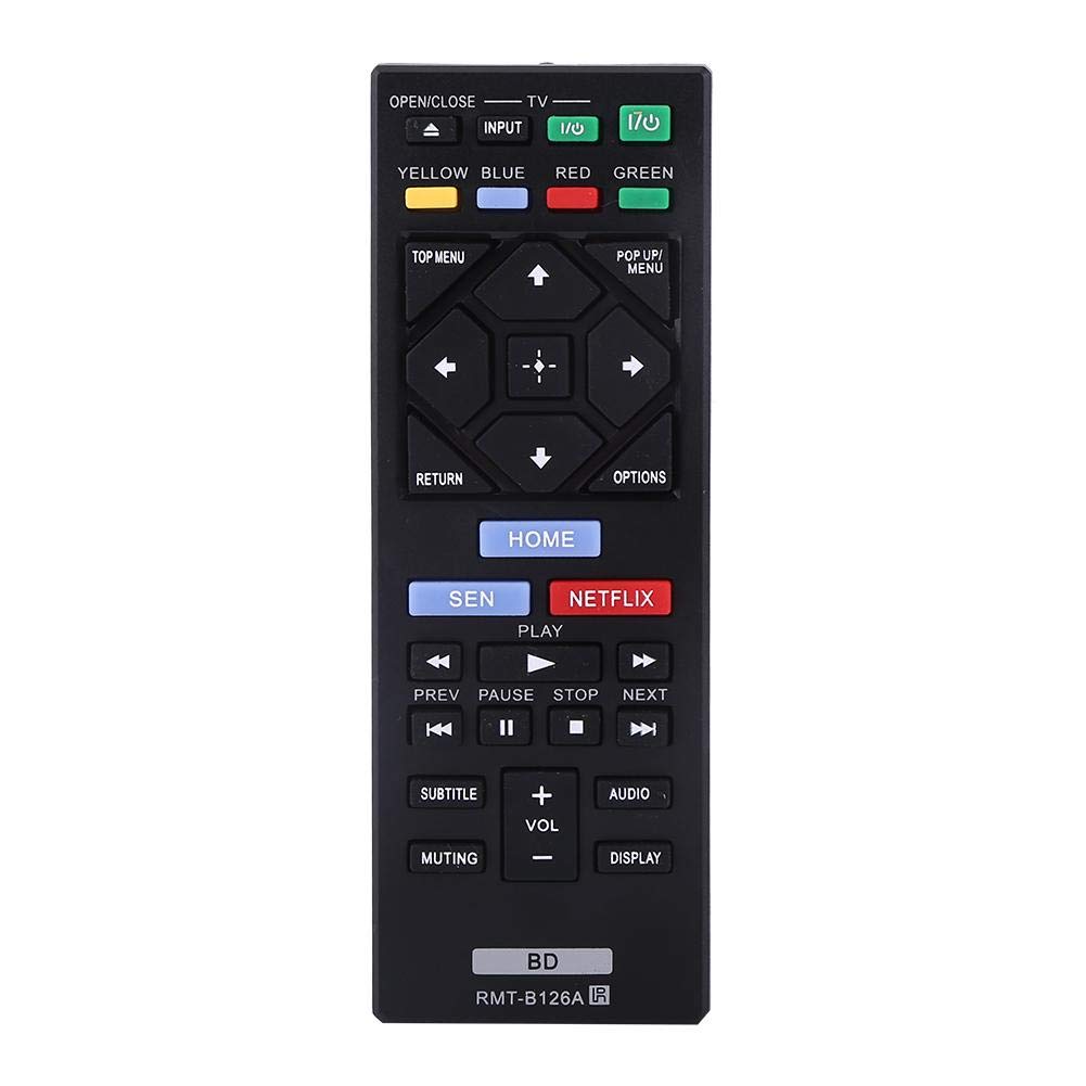 Tihebeyan RMT-B126A Remote Control Compatible with Sony Blue Ray, Suitable for BDP-BX120 BDP-BX320 BDP-BX520 BDP-BX620 BDP-S1200 BDP-S2200 BDP-S3200 BDP-S5200 BDP-S5200/D BDP-S6200 BDP-S2100