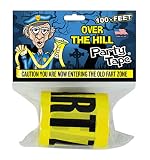 Over the Hill Party Tape - CAUTION YOU ARE NOW ENTERING THE OLD FART ZONE - 100 Feet!