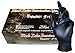 SKINTX BLK90010-M-BX Latex Medical Grade Examination Gloves, 5 mil - 5.5 mil, Powder-Free, Textured, Polymer Coated, Tattoo, Medium, Black (Pack of 100)