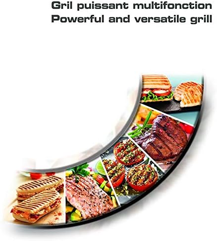 Tefal Gril Viande Panini Multifonction 2000W Rangement Vertical GC241D12