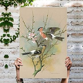 Canvas Wall Art Birds on The Branch Canvas Prints Home Artwork Decoration for Living Room,Bedroom - 12x18 inches