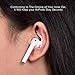 3 Pairs AirPods Ear Hooks Covers Compatible with Apple AirPods 1 & 2, Xoomz Anti-Slip EarPods/Earbuds/Ear Hooks for Apple AirPods 1 & 2 - White
