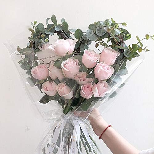 80CM Width 20M Length Clear Cellophane Wrap Roll for Gift Baskets Large Wrapping Plastic Paper Flower Bouquets Wrapping Supplies Treats Goodie Crafts Wrapping for Christmas - Image 4