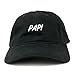 Trendy Apparel Shop Papi Embroidered Dad Hat Adjustable Cotton Baseball Cap - Black