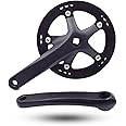 DRIFT MANIAC Single Chainring Bike Crank Arm Set 52/42T 170mm 130BCD Crankset Square Taper for City Folding Bicycle