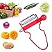York Eliot Magic Trio [2018 New] -Peel Anything in Seconds with The Amazing 3pc Set, Melon Peeler Gadget Tool, Vegetable Kitchen Starter Kit, red,blue,black