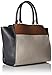 Nine West Gleam Team LG Satchel Bag, Black/Milk/Tobacco, One Size