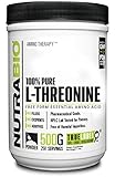 NutraBio 100% Pure L-Threonine Powder - 500 Grams